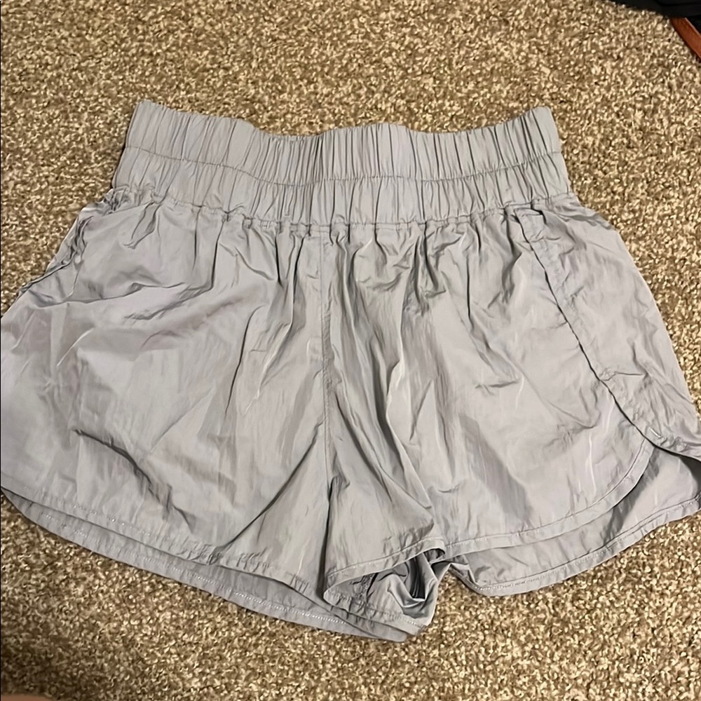 Yogalicious Light Gray Athletic Shorts